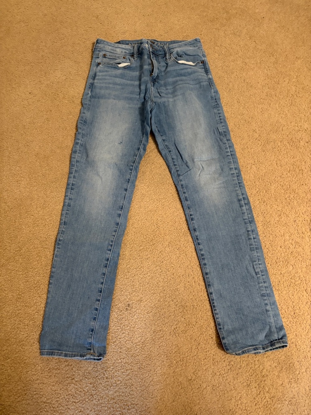 Men's American Eagle Outfitters Light Wash Skinny Jeans